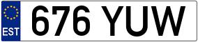 Trailer License Plate